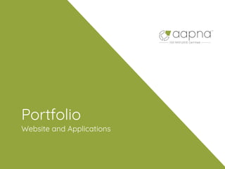 Portfolio
Website and Applications
 