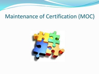 Maintenance of Certification (MOC)

 