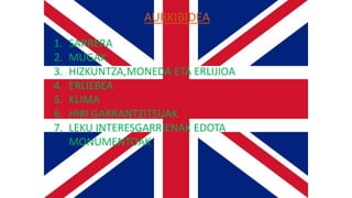 1. SARRERA
2. MUGAK
3. HIZKUNTZA,MONEDA ETA ERLIJIOA
4. ERLIEBEA
5. KLIMA
6. HIRI GARRANTZITSUAK
7. LEKU INTERESGARRIENAK EDOTA
MONUMENTOAK
AURKIBIDEA
 
