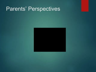 Parents’ Perspectives 
 