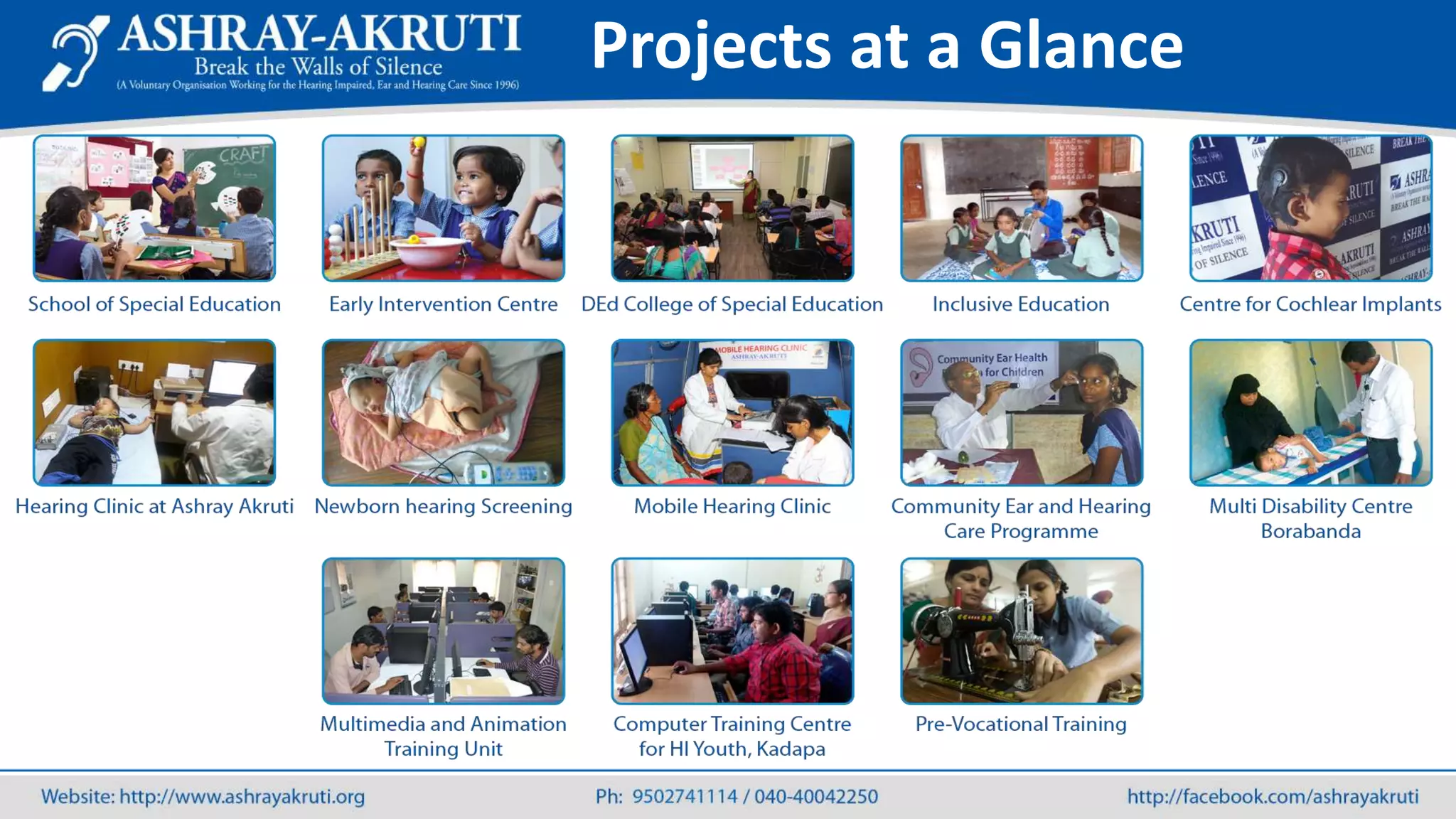 Projects at a Glance
 