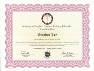 Aapte Personal Training Certification
