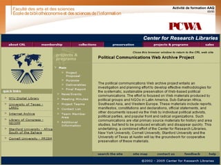 Faculté des arts et des sciences Activité de formation AAQ
69/90
PCWA
Écoledebibliothéconomieet dessciencesdel'information
 