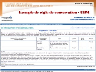 Faculté des arts et des sciences Activité de formation AAQ
83/90
Exemple de règle de conservation - UDM
Écoledebibliothéconomieet dessciencesdel'information
 