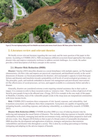 Urban Contingency Planning Individual Assignment l Mohammadreza Movahedi l spring 2023 l 2
2. Literature review and releva...