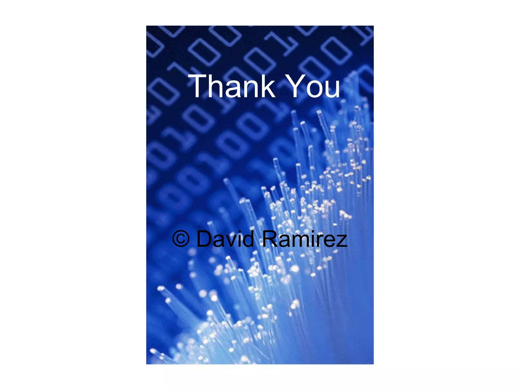 Thank You © David Ramirez 