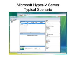 Microsoft Hyper-V Server Typical Scenario 