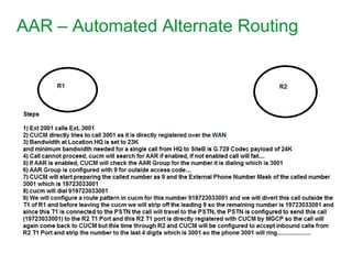 AAR – Automated Alternate Routing




Schneider Electric - Division - Name – Date   1
 