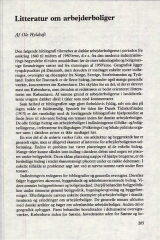 Aarbog 14 1984_hyldtoft_litteratur_om_arbejderboliger | PDF