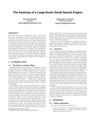 Aardvark Final Www2010 | PDF