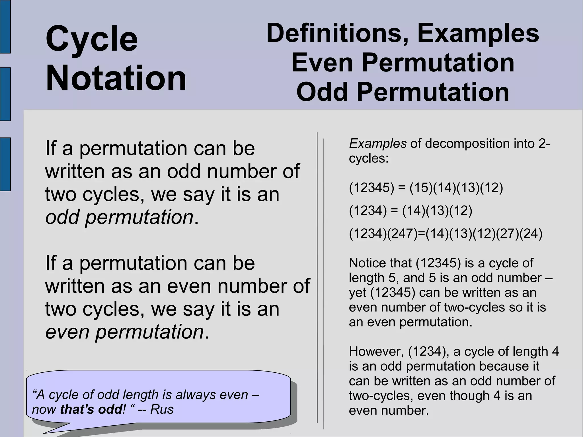 Multiplying Permutations Abstract Algebra | PPT