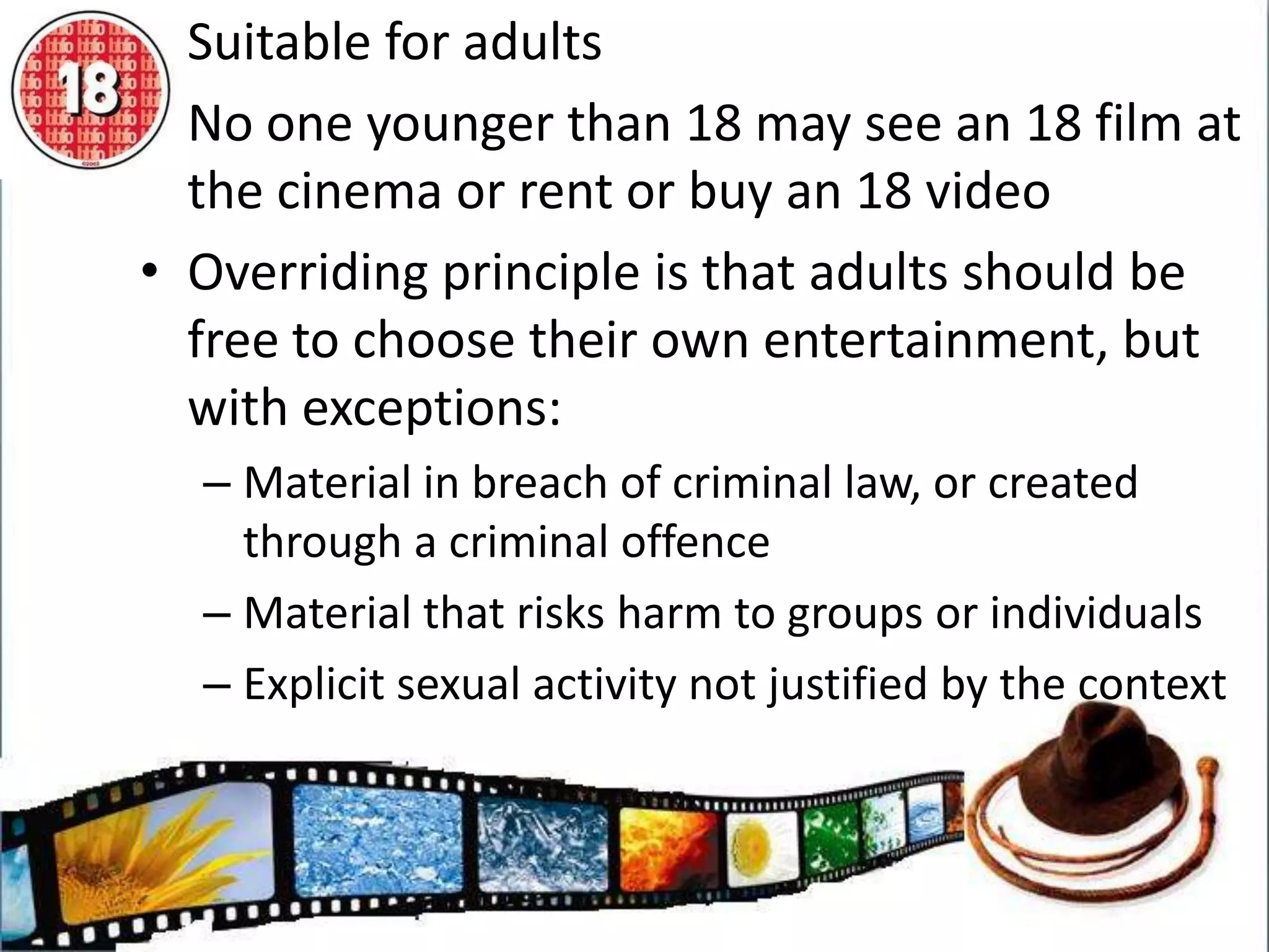 The fact of the matterThere are more 12 certificate films in the Action Adventure genre than any other certificate.Why is this?