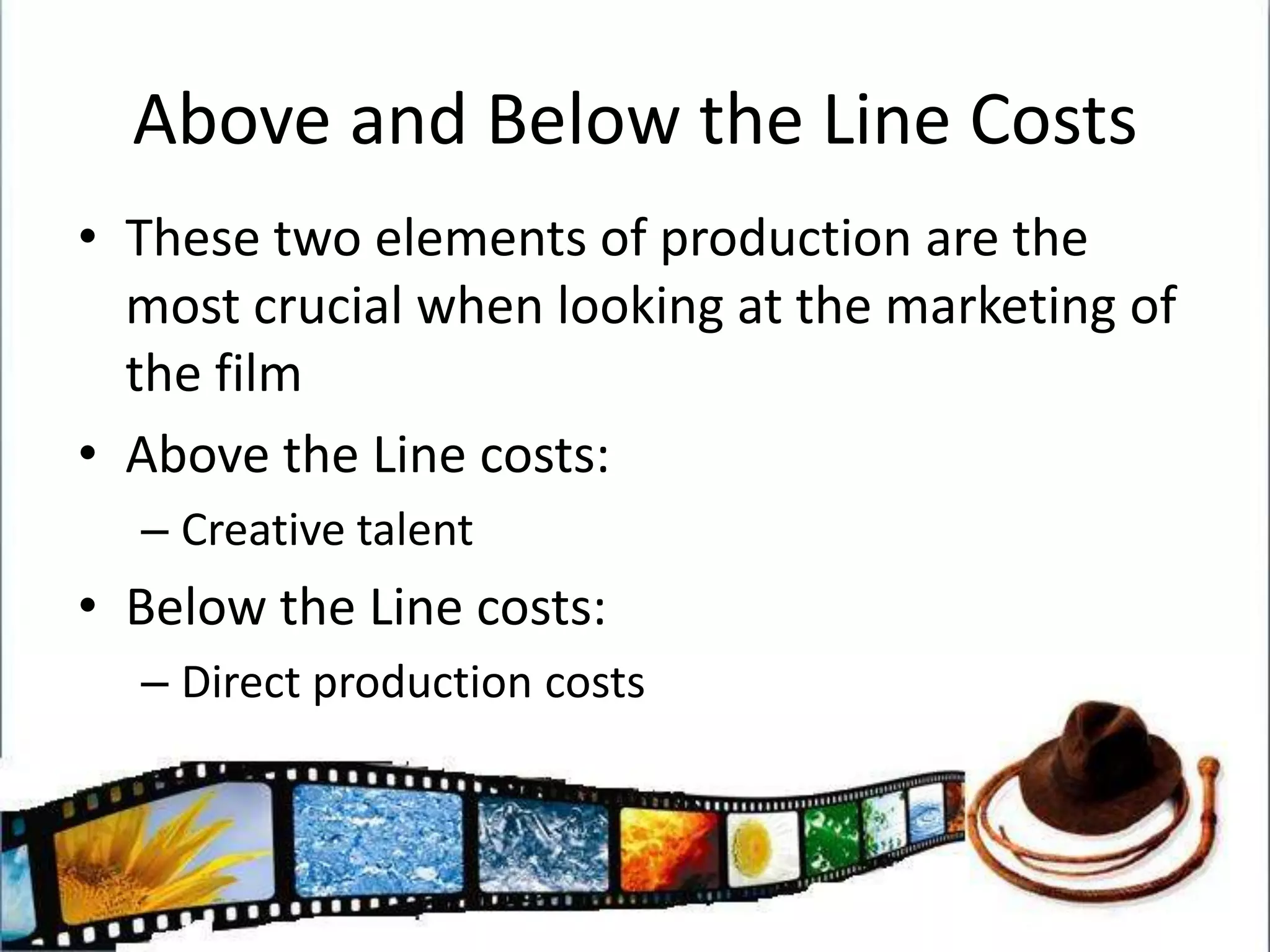 Above the Line CostsAn A-list actor can ask for anything from $10 million to $30 million, plus $3 million in perks (trailer, entourage, etc.) and 10-20% of the gross profits. The rest of the cast, by comparison, can often come out much worse with many being paid the Screen Actors Guild minimum (as low as $100/day on an Ultra-Low Budget film). Sometimes an actor will accept a minimal fee in exchange for a more lucrative share of the profits. Union extras are paid around $130 per day (plus extra for overtime or if they provide their own wardrobe) but on a low-budget film non-union extras are paid less, sometimes nothing at all.