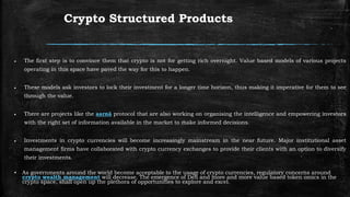 aarna: Crypto Structured Products | PPTX