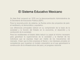 Aarón el sistema educativo mexicano power point