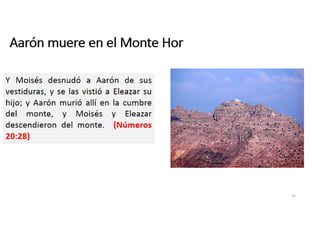 Aarón muere en el monte Hor