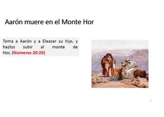 Aarón muere en el monte Hor
