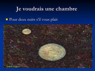 Je voudrais une chambre Pour deux nuits s’il vous plait