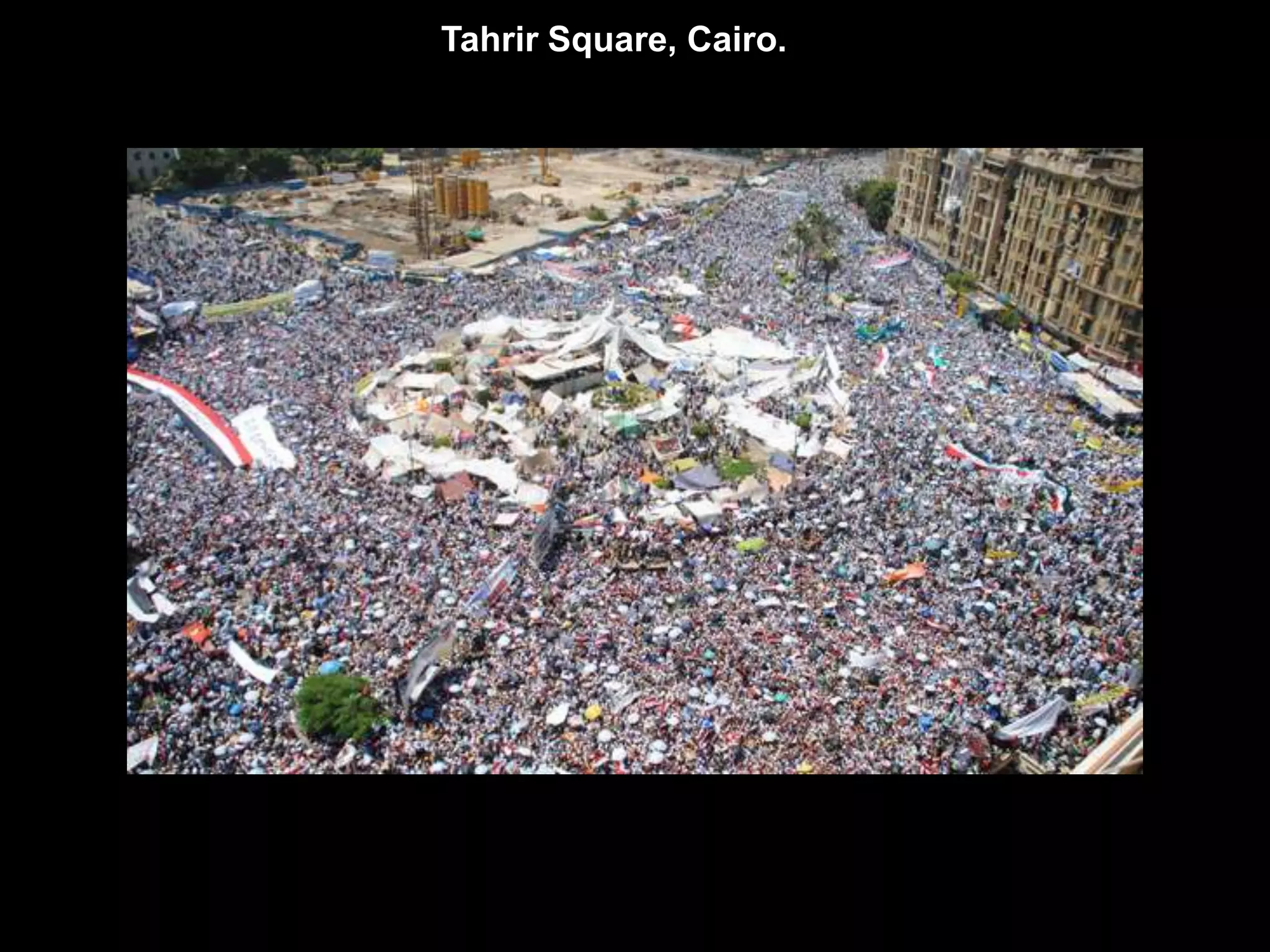 Tahrir Square, Cairo.
 