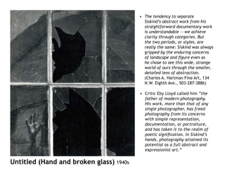 Aaron Siskind Presentation 