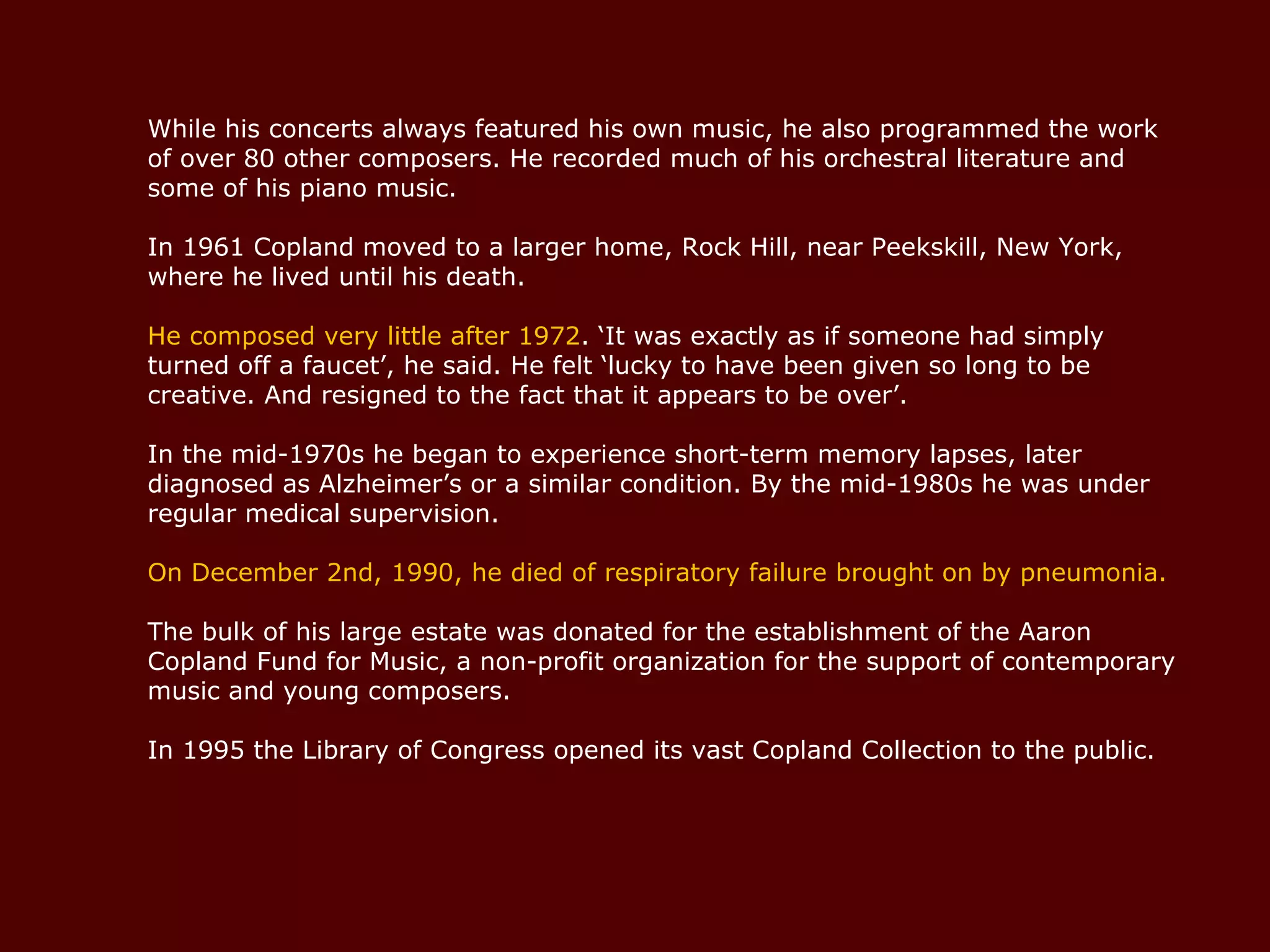 Aaron copland biography pps