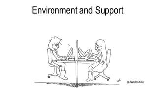 Environment and Support
@AWGHodder
 