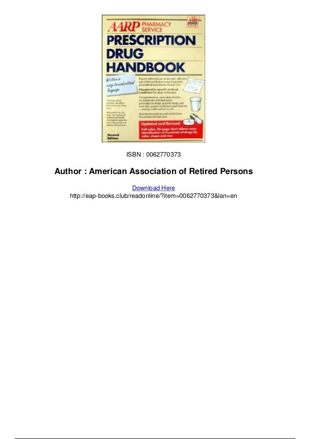 Aarp Pharmacy Service Prescription Drug Handbook Pdf