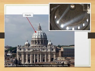 Cúpula
Cúpula da Basílica de S. Pedro, no Vaticano de Miguel Ângelo, Roma.
 