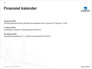 Aarsleff IR Q4 2012/2013