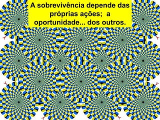 A sobrevivência depende das
próprias ações; a
oportunidade... dos outros.
 