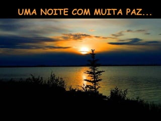 UMA NOITE COM MUITA PAZ...
 