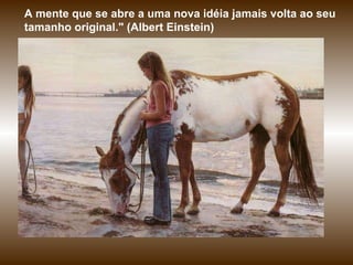 A mente que se abre a uma nova idéia jamais volta ao seu tamanho original." (Albert Einstein) 