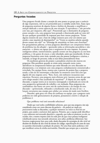 A arte do gerenciamento de projetos