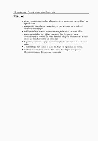 A arte do gerenciamento de projetos