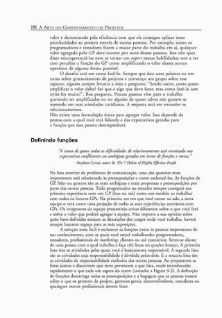 A arte do gerenciamento de projetos