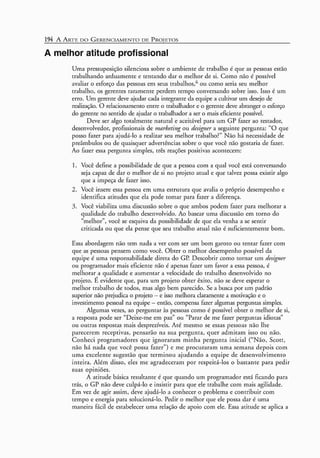 A arte do gerenciamento de projetos