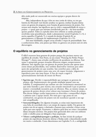 A arte do gerenciamento de projetos