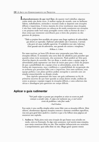 A arte do gerenciamento de projetos