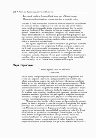 A arte do gerenciamento de projetos