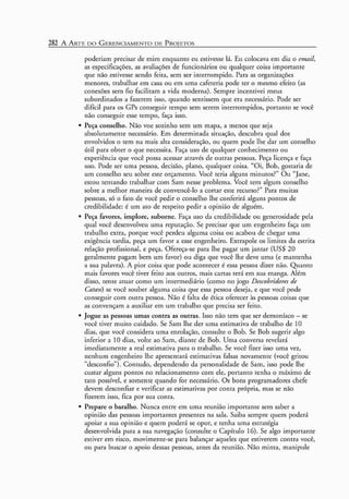 A arte do gerenciamento de projetos