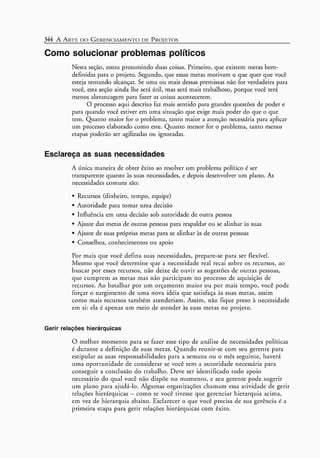 A arte do gerenciamento de projetos