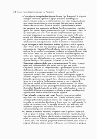 A arte do gerenciamento de projetos