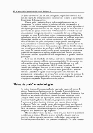 A arte do gerenciamento de projetos