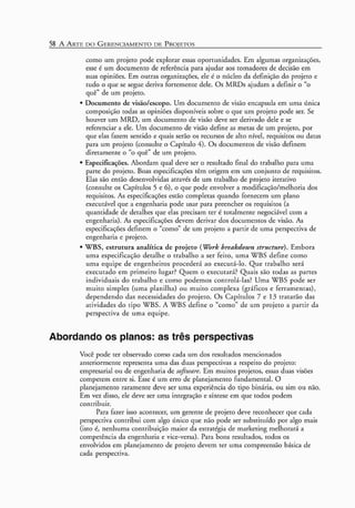 A arte do gerenciamento de projetos