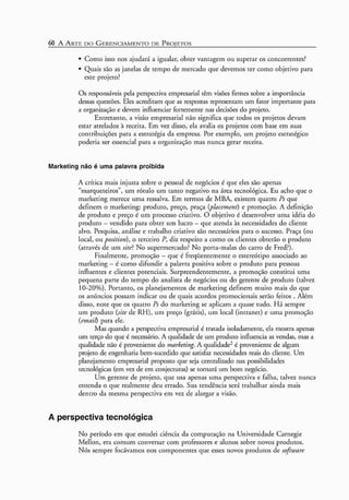 A arte do gerenciamento de projetos