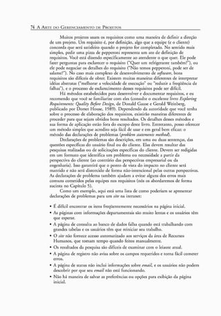 A arte do gerenciamento de projetos