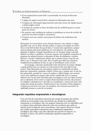 A arte do gerenciamento de projetos