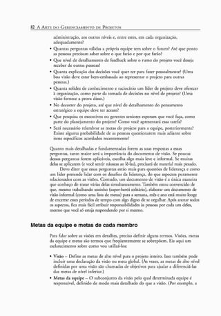 A arte do gerenciamento de projetos