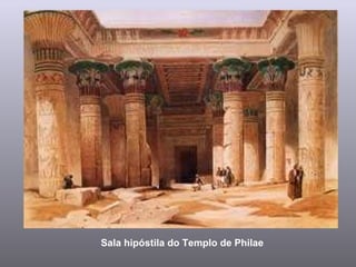 Sala hipóstila do Templo de Philae 