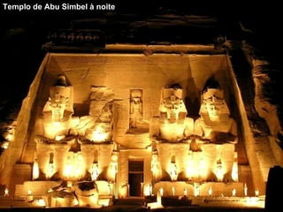 Templo de Abu Simbel à noite 